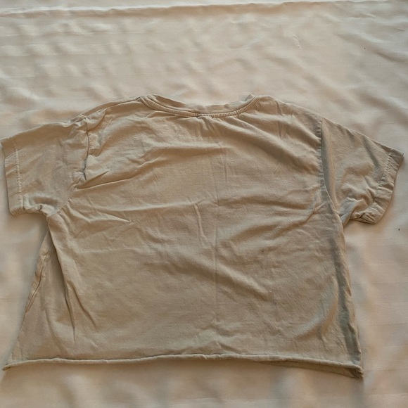 2/$10. Beige Crop Top, Size large - Picture 2 of 3